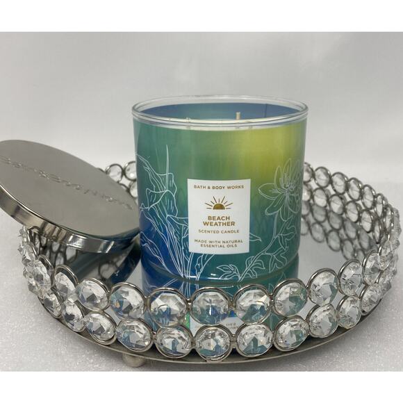 Bath & Body Works 3-wick Scented Candle BEACH WEATHER - Picture 1 of 4